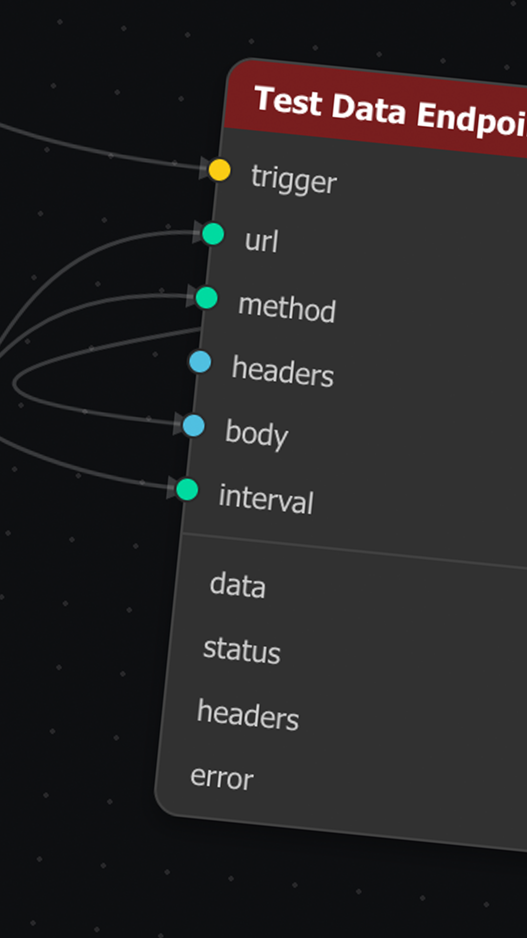 Graphical Dataflow Node-based Editor